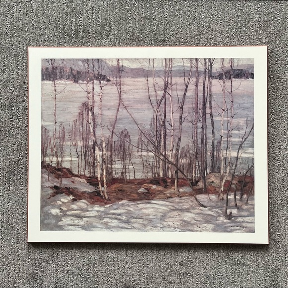 A.Y. Jackson Frozen Lake Early Spring - Picture 2 of 9